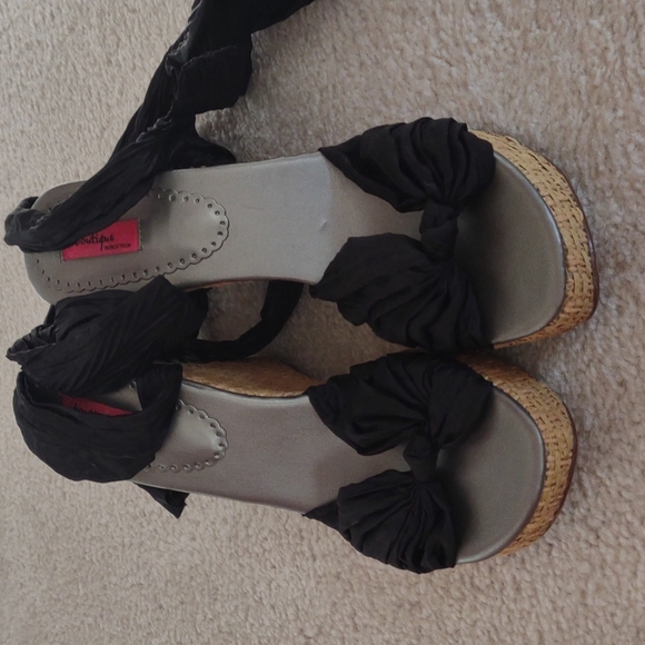 Ankle tie wedges - Picture 3 of 4